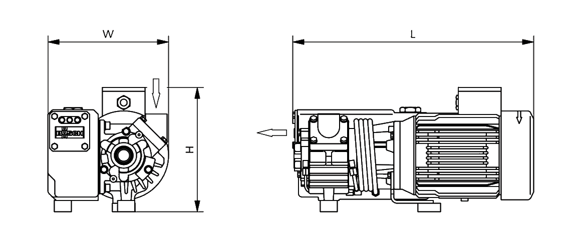 R 5 RA 0010 C旋片真空泵 R 5 RA 0010 C旋片真空泵