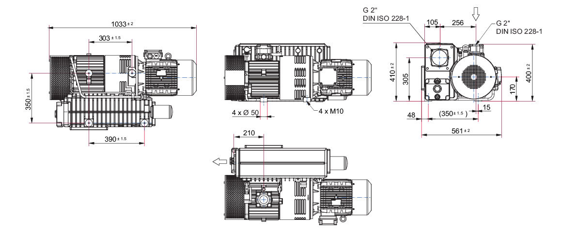Hena 301 S單級(jí)旋片真空泵 Hena 301 S單級(jí)旋片真空泵