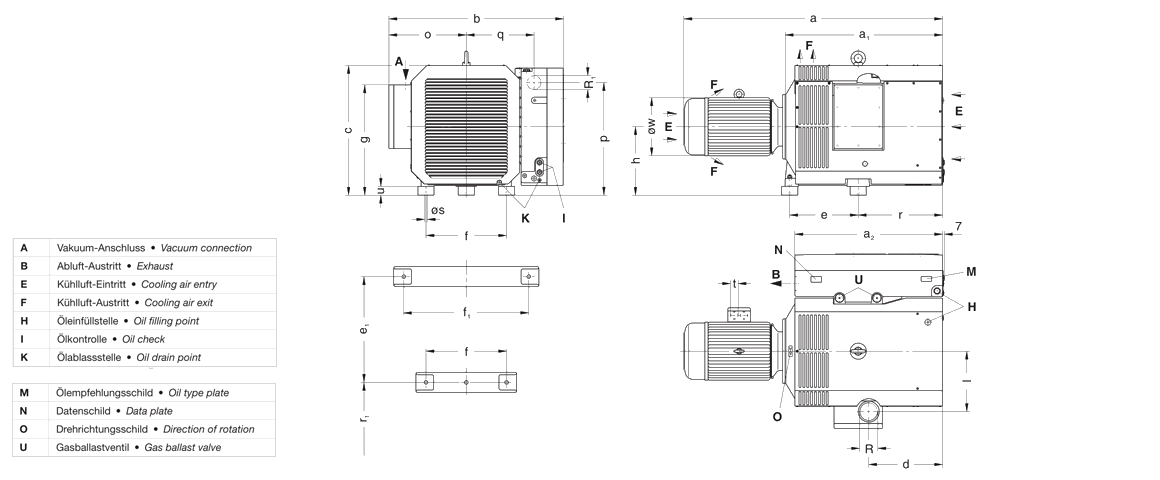 VC 1300旋片真空泵 VC 1300旋片真空泵
