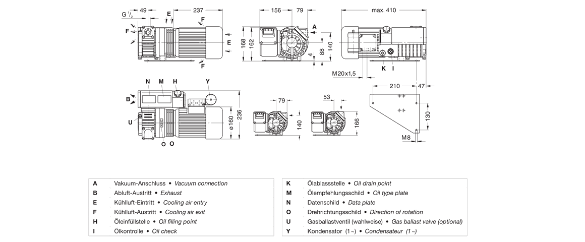 VCB 25旋片真空泵 VCB 25旋片真空泵