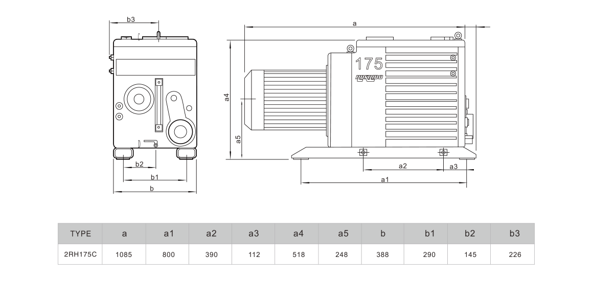 2RH175C雙級旋片真空泵 2RH175C雙級旋片真空泵