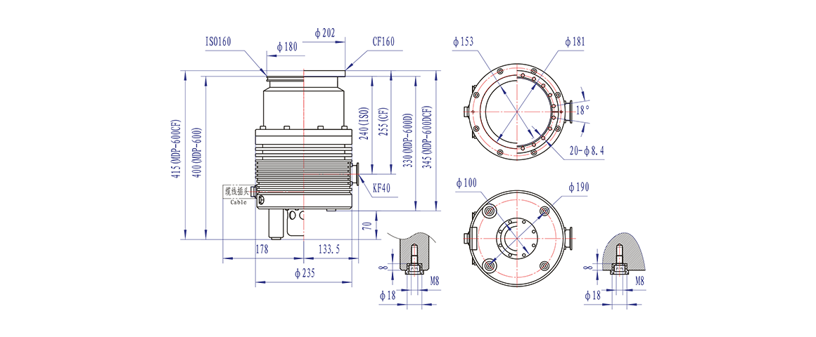 Turbo-H600-M渦輪分子泵 Turbo-H600-M渦輪分子泵